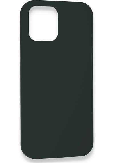 Ilkeshop Newface Apple iPhone Uyumlu 12 Pro Kılıf Lansman Legant Silikon - Koyu Yeşil
