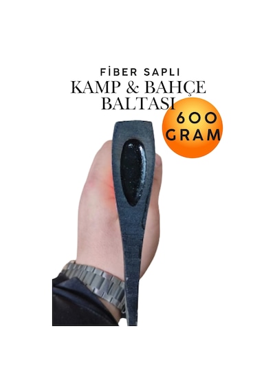 Fiber Saplı Kamp Baltası 600 Gr Profesyonel Nacak Kampçı El Baltası Odun Yarma Budama Kesme Doğrama Doğa Avcılık Outdoor Ekipmanları Ergonomik Kaymaz Fiberglas Saplı Mini Hafif Balta Takımı 600gr