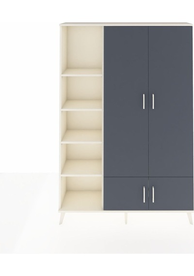 Arges Dolap 6 Raflı 4 Kapaklı Tek Askılı 132x30x195 Aytaşı-an... Aytaşı Arges Dolap 6 Raflı 4 Kapaklı Tek Askılı 132x30x195 Aytaşı-an... Aytaşı