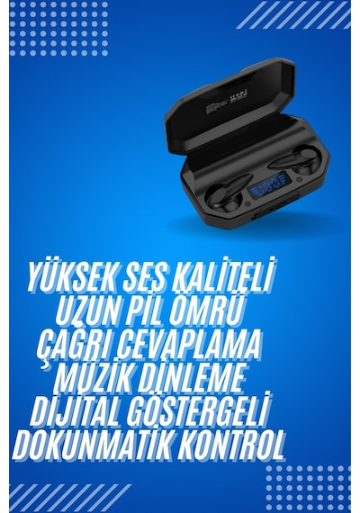 Rgb Işıklı Çift Mikrofonlu Siyah Profesyonel Oyuncu Kulaklığı Kablosuz Kulakiçi Yeni Nesil - Lisinya