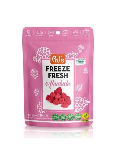 Mey İthalat Pol S Freeze Fresh Dondurularak Kurutulmuş Ahududu 16 G