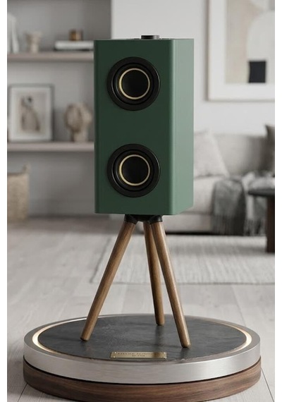 Salon Aracı Parti Cihazı Kablosuz Hoparlör 24w 3000mah Taşınabilir Ayaklı Speaker D67 Yeşil