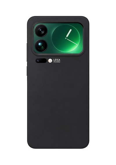 Mi 17 Pro Max Uyumlu İçi Kadife Kaplamalı Silikon Kılıf Airline Serisi Siyah
