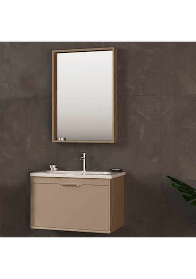 Orka Clay 80 Cm Mdf Sahra Banyo Dolabı Takımı Çok Renkli Orka Clay 80 Cm Mdf Sahra Banyo Dolabı Takımı Çok Renkli