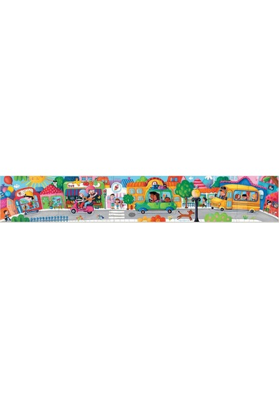 Educa 26 Parça Şehirdeki Araçlar Hikaye Puzzle - Panoramik - 3-5 Yaş 1 Adet