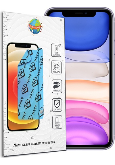 Apple Uyumlu   iPhone 11 Nano Ekran Koruyucu Kırılmaz Esnek Cam