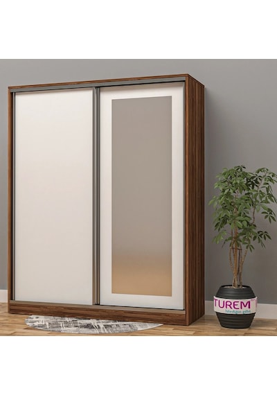 Lineer Sürgülü Gardırop Suntalam Siyah
