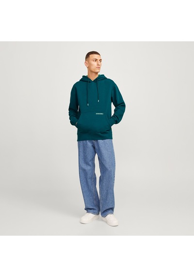 Jack & Jones Jack&jones Hood Legacy Noos Erkek Yeşil Kapüşonlu Sweatshirt Yeşil