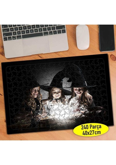 Üç Küçük Cadı 240 Parça Puzzle Yapboz Tablo-94101127
