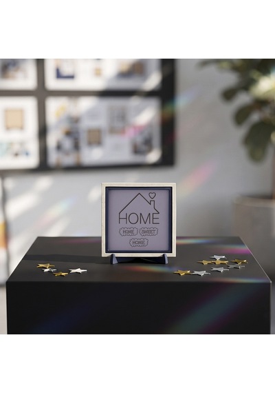 Home Sweet Home Figürlü Modern Dekoratif Parça, Sevdikleriniz İçin Sıcak Bir Armağan 10x10 Cm