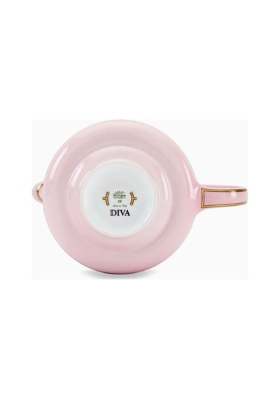 Ginori 1735 Retro Tarzda Colonna Çaydanlık Porselen 770ml Şık Altın Detaylı Çaydanlıklar 171 Çok Renkli