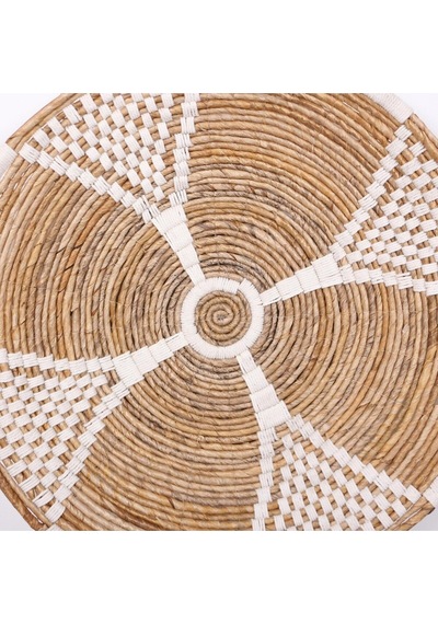 Peru 60x13 Cm Çap- Doğal Abaka Duvar Tabağı
