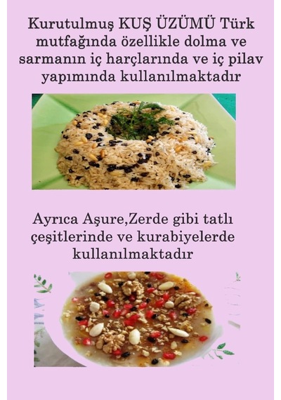 Parmak Kuş Üzümü 250 Gr