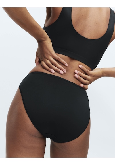 Marks & Spencer 5'li Dikişsiz High Leg Külot Seti T61004100 Siyah