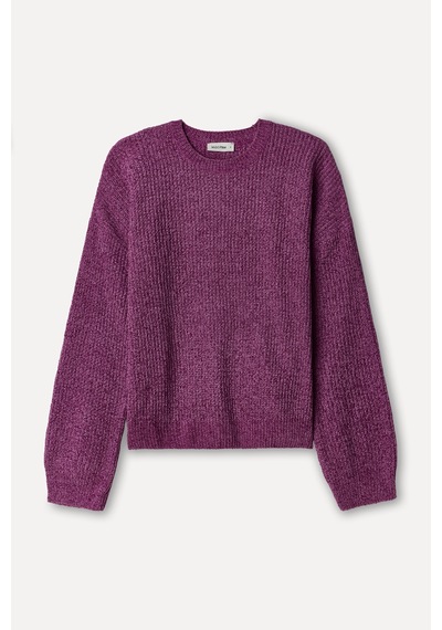 Mudo Kadın Kadın Pembe Loose Fit Bisiklet Yaka Kazak 1271719 Gülkurusu