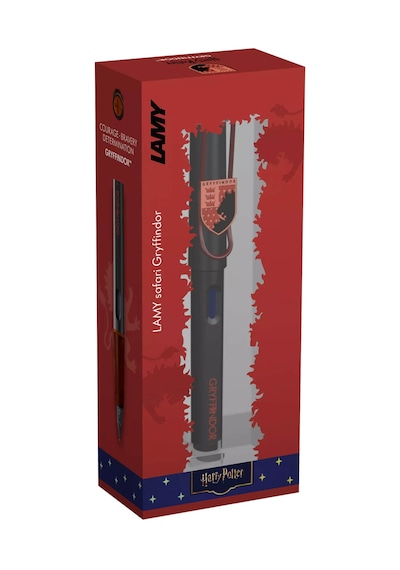 Lamy Safari Harry Potter Gryffindor Özel Üretim Dolma Kalem - Ef Kırmızı