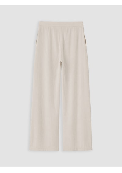 Lcw Modest Bej Beli Bağlamalı Modal Karışımlı Kadın Kumaş Pantolon