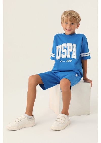 U.S. Polo Assn. Lisanslı Sim Cobalt Erkek Çocuk Bermuda Takım 5274-43098 Cobalt