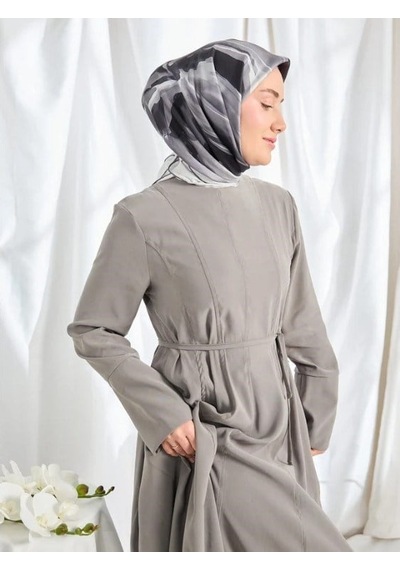 Silk Home Twill İpek Eşarp - 11545-05 Gri
