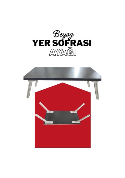 4 Adet Yer Sofrası Ayağı 22 Cm Beyaz Plastik Katlanır Sofra Ayağı Yer Sofrası Sini Altı Ayak 22 Cm Beyaz Beyaz