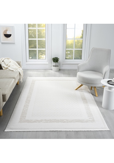 Mariesse Home Aspendos Akrilik Dokuma Salon Mutfak Koridor Kesme Yolluk Dokuma Makine Halısı Aspendos01 5111-bej