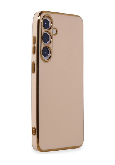 Samsung Galaxy Uyumlu S24 Plus Kılıf Volet Silikon - Pembe İtdark37164