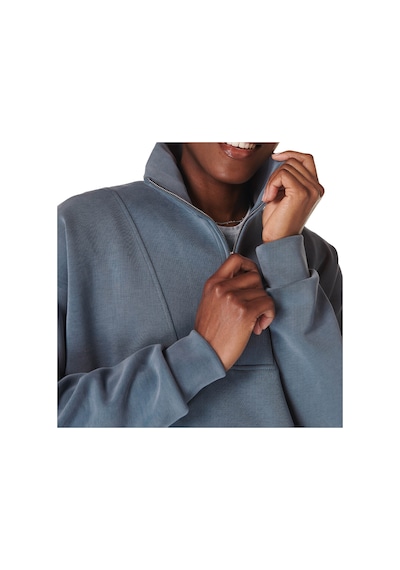Sweaty Betty Sweaty Betty Sand Wash Funnel Neck Half Zip Kadın Mavi Sweatshirt 5133 Mavi