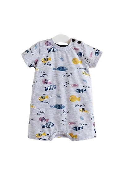 Caramell Bebek Tulumu - Te4951 Aquarium - Gri Kırmızı