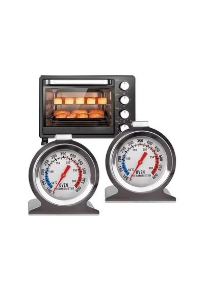 Oven Metal Fırın Termometresi Analog 50-300 C / 100-600 F Paslanmaz