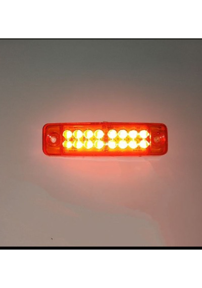 Ahmet Otomotiv 16 Ledli Mercekli Sarı Çkar Lamba 12volt-24volt