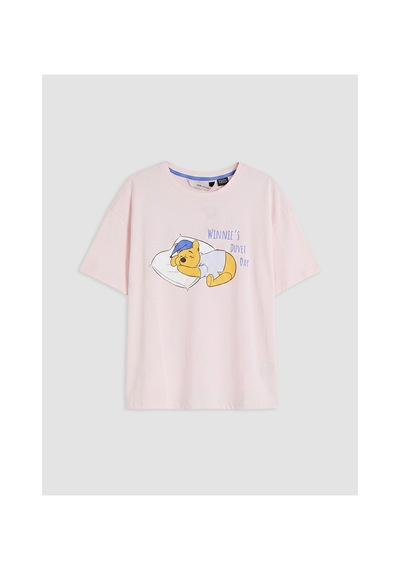 Lcw Young Pembe Winnie The Pooh Baskılı Kadın Pijama Takım