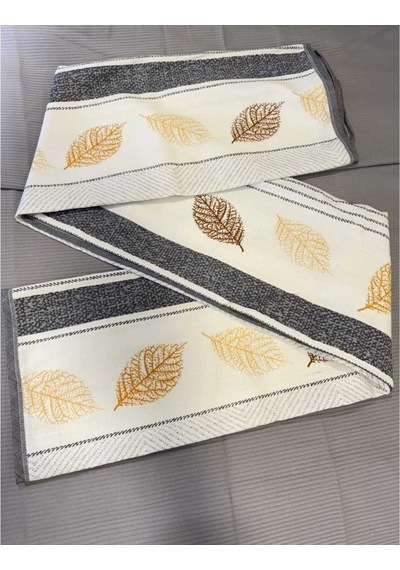Yaprak Desenli Renkli Tek Kişilik Pike 160x240 Cm Doğadan Hafif Ve Şık Tasarım Renkli