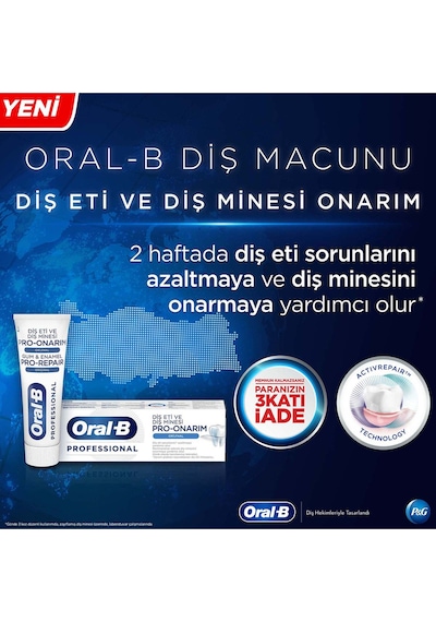 Oral-B Professional 3X50 ml Diş Eti ve Diş Minesi Pro Onarım Orig