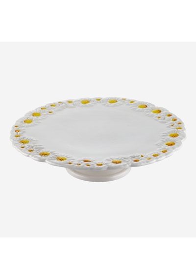 Beyaz Seramik Kek Standı 36 Cm