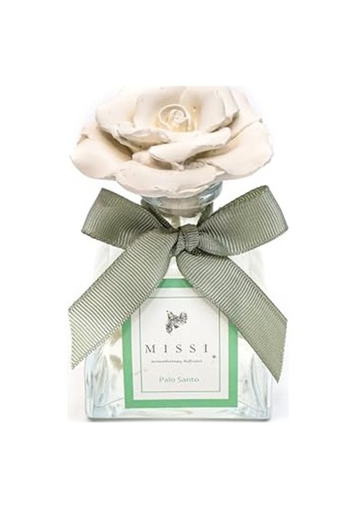 130 Ml Lotus Şişe Seramik Taşlı Palo Santo Oda Kokusu Abundance Prosperity