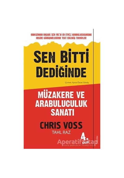 Sen Bitti Dediğinde-Müzakere ve Arabuluculuk Sanatı - Chris Voss - Sola Unitas
