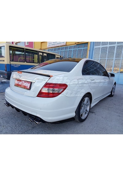 Mercedes C180(Makyajsız) Tampon Ekleri -fibersan Tuning