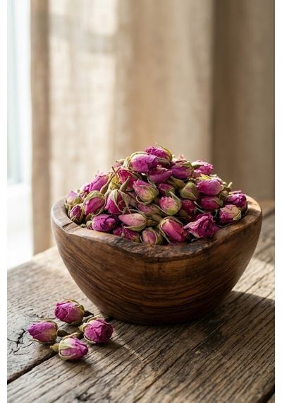 Tomurcuk Gül Kurusu 100g, Dried Rose Buds, Doğal Ve Katkısız