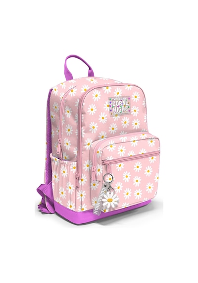 Coral High Papatya Desenli Okul Sırt Çantası 33224 124-Pembe