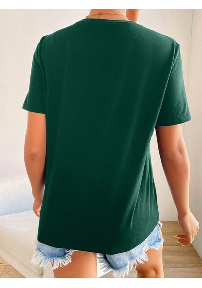 Uyguntarz Unisex Atatürk Tasarım Basklı Tshirt Yeşil