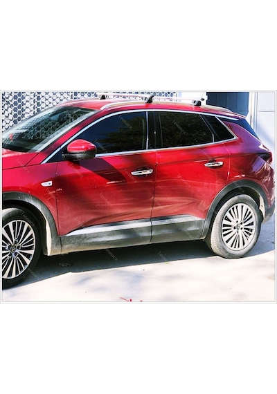 Opel Grandland X Krom Cam Çerçevesi 14 Parça 2017 Sonrası P.Çelik