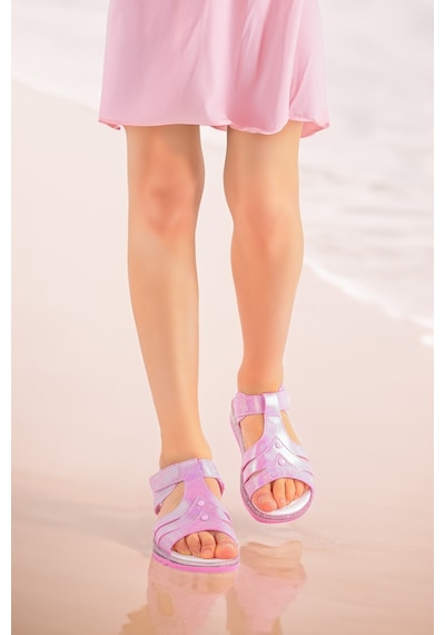 Kiko Kids Kız Çocuk Sandalet Arz 2354 Pembe