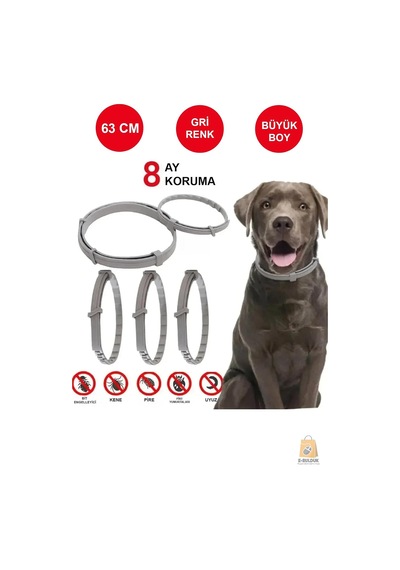 Köpek Anti Pire Kene Önleyici Tasma- Pire Önleyici -kene Önleyici 63 Cm Çok Renkli
