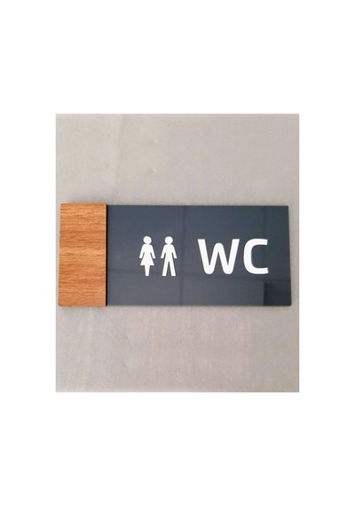 Smartad Wooden Serisi Wc Yönlendirme Tabelası Diğer