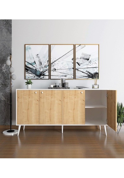 Floradesign Sarissa Konsol / Konsol / Çok Amaçlı Dolap 160 Cm Meşe