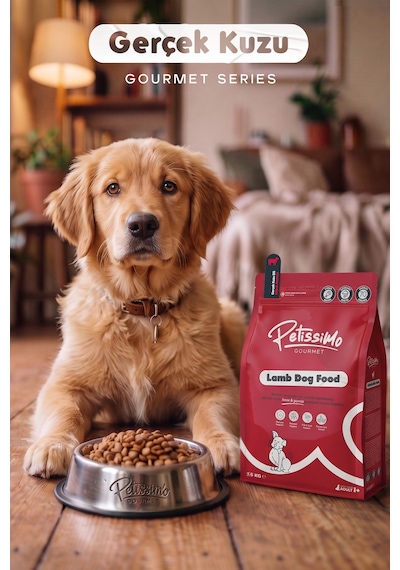 Petissimo Gourmet Gerçek Kuzu Etli Ve Esmer Pirinçli Premium Yetişkin Köpek Maması 2,5 Kg - Düşük Tahıllı