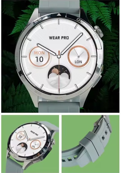 Wearfitpro Gt4 Watch Yuvarlak Amoled Ekran Yeni Nesil Özelliklere Sahip Akıllı Saat Siyah
