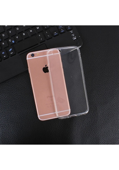 Apple Uyumlu iPhone 6 6S Kilif Seffaf Silikon Kamera Korumali 0,30 Mm 390563483