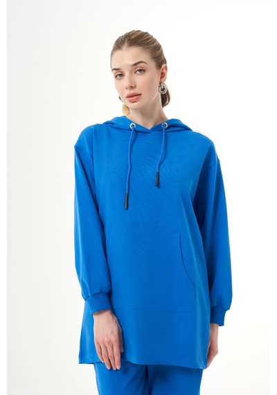 Kanguru Cepli Mavi Sweatshirt 001
