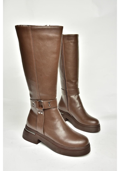 Fox Shoes T996663009 Kahverengi Alçak Topuklu Kadın Çizme Kahverengi-suni Deri Kahverengi Fox Shoes T996663009 Kahverengi Alçak Topuklu Kadın Çizme Kahverengi-suni Deri Kahverengi